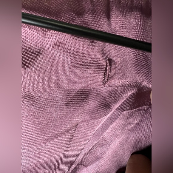 Vintage 90’s Metallic Purple Lamb Leather Jacket - Picture 7 of 13